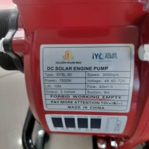 Golden house-max 3hp DC solar engine pump