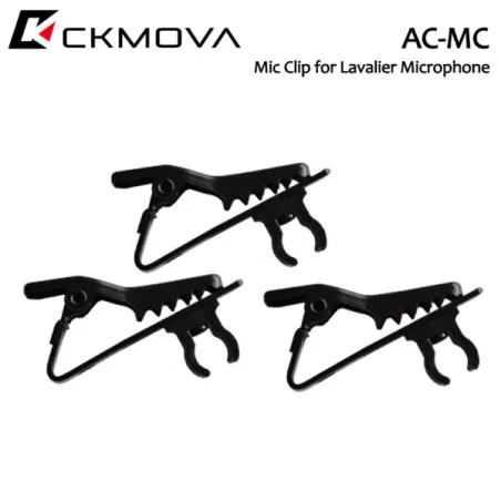 CKMOVA AC-MC Metal Tie Clip for Lavalier Microphone