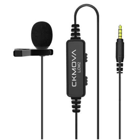 Ckmova LCM2 Lavalier Microphone for DSLR smartphone audio recorder PC and etc