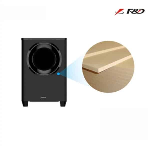 F&D SOUND BAR WITH 8”SUB WOOFER 14000W PMPO REMOTE-T388X