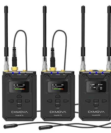 CKMOVA UHF DUAL-CHANNEL WIRELESS MIC SYS VOCAL MV2