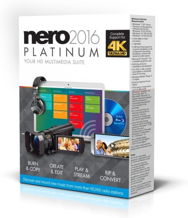 Nero 2016 Platinum Media Suite