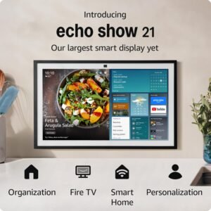 Amazon Echo Show 21 | A stunning 21" smart kitchen TV for home organization with Alexa