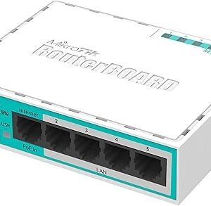 Mikrotik RouterBOARD hEX lite 5 ports router 5 X 10/100 PoE OSL4 - (RB750r2)