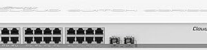 Mikrotik CSS326-24G-2S+RM Managed Gigabit Ethernet (10/100/1000) Supports Power Over Ethernet (PoE) 1U Network Switch White