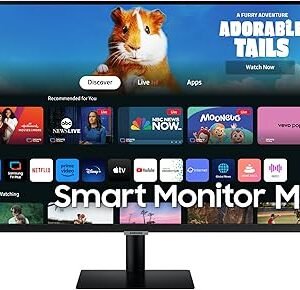 SAMSUNG 27-Inch M5 (M50D) Series FHD Smart Monitor with Streaming TV,