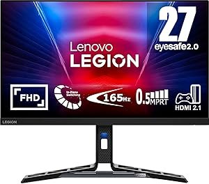 Lenovo Legion R27i-30 27 inch Gaming Monitor | FHD 1080p