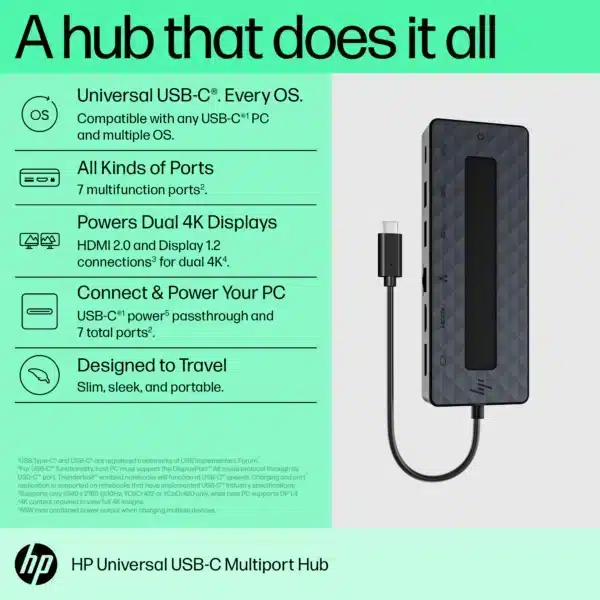 HP Universal USB-C Multiport Hub (50H55UT) for Business