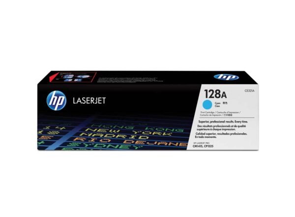 HP 128A Cyan Original LaserJet Toner Cartridge