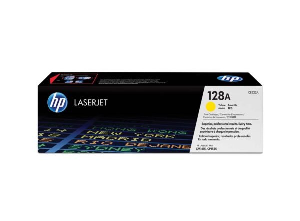 HP 128A Yellow Original LaserJet Toner Cartridge