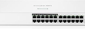 HPE Networking Instant On Switch Series 1830 24-Port Gb Smart-Managed Layer 2 Ethernet Switch with PoE | 24x 1G | 2X SFP | 12x CL4 PoE (195W) JL813A