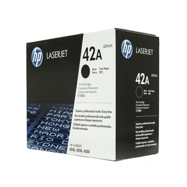 HP 42A Black Original LaserJet Toner Cartridge Q5942A