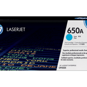 HP 650A Cyan Original LaserJet Toner Cartridge CE271A