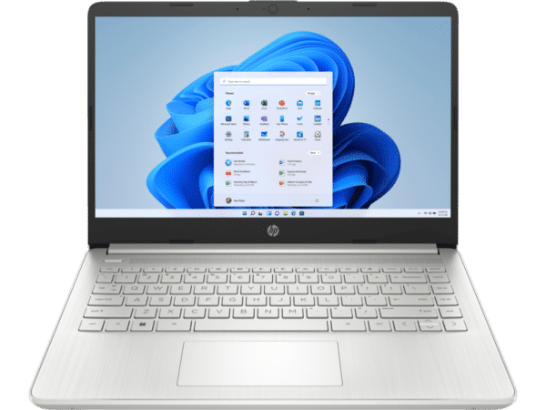 HP Laptop 14s-dq5086nia (7C7N6EA) Operating system Windows 11 Home Single Language Processor family 12th Generation Intel® Core™ i3 processor Processor Intel® Core™ i3-1215U (up to 4.4 GHz with Intel® Turbo Boost Technology, 10 MB L3 cache, 6 cores, 8 threads) 1 2 Chipset Intel® Integrated SoC Graphics Integrated, Intel® UHD Graphics Memory 8 GB DDR4-3200 MT/s (1 x 8 GB) (Transfer rates up to 3200 MT/s.) Internal Storage 512 GB PCIe® NVMe™ M.2 SSD Display 35.6 cm (14") diagonal, HD (1366 x 768), micro-edge, anti-glare, 250 nits, 45% NTSC 3 Touchscreen No Screen-to-body ratio (without speakers) 79.08% 4 Color gamut 45% NTSC Brightness 250 nits Flicker-free Yes 5 Dimensions (W x D x H) 32.4 x 22.5 x 1.79 cm Weight 1.46 kg Software - Productivity & finance 1 month trial for new Microsoft 365 customers 6 Software included McAfee Online Protection 30-day trial; 1-month Adobe free trial offer 7 Pre-installed software ExpressVPN (30 day free trial); LastPass Premium (30 day free trial) 7 Cloud service 25 GB Dropbox storage for 12 months 8 Battery type 3-cell, 41 Wh Li-ion ( 9) Battery life Up to 8 hours and 30 minutes 10 Battery recharge time Supports battery fast charge: approximately 50% in 45 minutes 11 Wireless Realtek RTL8821CE-M 802.11a/b/g/n/ac (1x1) Wi-Fi® and Bluetooth® 4.2 wireless card 12 (MU-MIMO supported; Modern Standby (Connected); Miracast® compatible) Product color Natural silver Keyboard Full-size, backlit, natural silver keyboard Camera HP True Vision 720p HD camera with temporal noise reduction and integrated dual array digital microphones Audio Dual speakers Pointing device HP Imagepad with multi-touch gesture support Expansion slots 1 multi-format SD media card reader Ports 1 USB Type-C® 5Gbps signaling rate (supports data transfer only and does not support charging or external monitors); 2 USB Type-A 5Gbps signaling rate; 1 AC smart pin; 1 HDMI 1.4b; 1 headphone/microphone combo Power supply type 45 W Smart AC power adapter Security management Trusted Platform Module (Firmware TPM) support Sustainable impact specifications Keyboard keycaps made with post-consumer recycled plastic 13 Manufacturer Warranty 1 year (1/1/0) limited warranty includes 1 year of parts and labor. No on-site repair. Terms and conditions vary by country. Certain restrictions and exclusions apply.