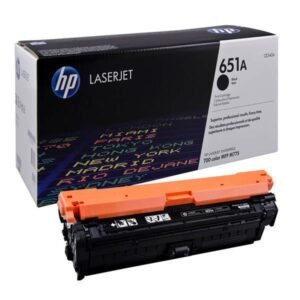 HP 651A Black Original LaserJet Toner Cartridge CE340A