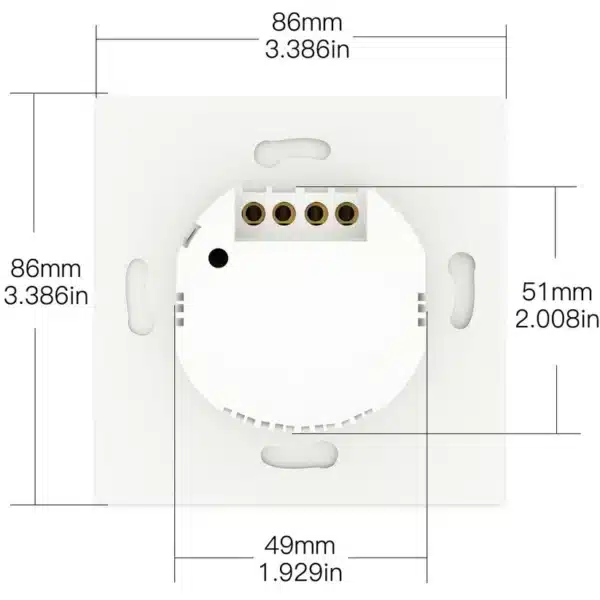 WiFi RF433 Smart Light 2 Way Multi-control Push Button Switch Neutral Wire EU