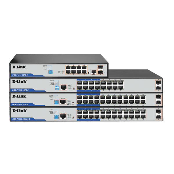 D-link 26-Port Gigabit Smart Managed PoE+ Switch with 24 PoE+ Ports 