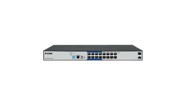 DGS-F1210-18PS-E  16-Port Gigabit Smart Managed PoE+ Switch with 16 PoE+ Ports