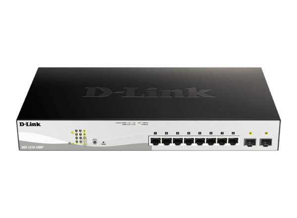 D-LINK DGS-1210-10MP 8-PORT 10/100/1000Base-T PoE + 2 SFP port