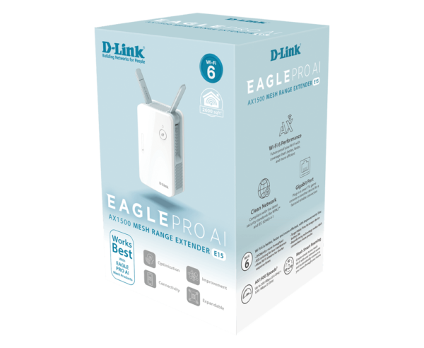 D-Link E15/BNA Wireless AX1500 Wi-fi 6 Mesh Dual Band (11ax/ac/b/g)