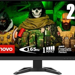 LENOVO G27-30 GAMING MONITOR 1MS RESPONSE TIME 165Hz REFRESH RATE FHD 27 MONITOR WITH FULL ERGONOMICS FUNCTIONS SPEAKERS AMD FREE SYNC PREMIUM FLICKER FREE TECHNOLOGY HDR DECODING AND NATURAL LOW BLUE LIGHT