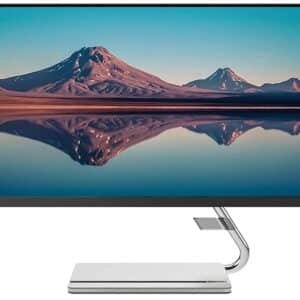 Lenovo Q241-20 Fhd Ips 24 Display Height and Tilt Adjustable with SP3 Vasa Mount and Eye Ease Technology Gray Color Ultra Slim