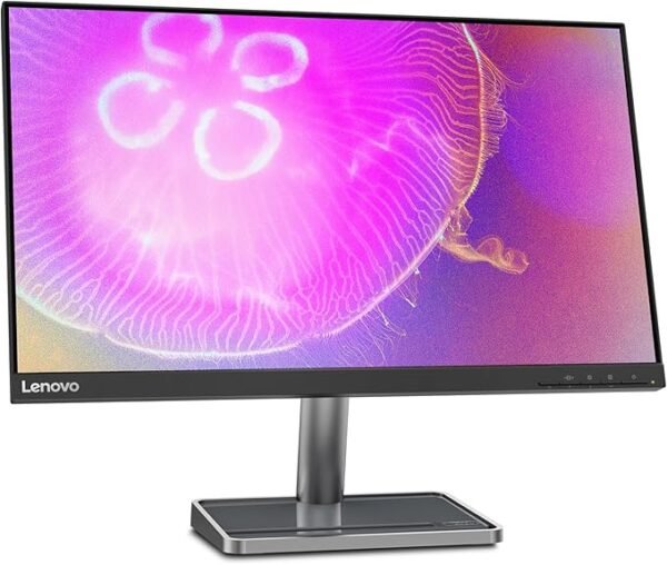 Lenovo L24Q-35 QHD 2K IPS 24 Display With Speakers And 75Hz Refresh Tilt Angle And Height Adjustable HDMI And Display Port