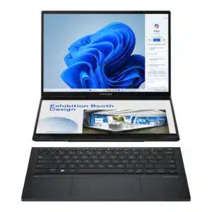 Asus Zenbook Duo UX8406CA-PS99T Dual 14” OLED 3K 120Hz Touch Display Inkwell Gray