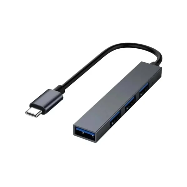 Generic High-Quality 4-in-1 Type-C OTG to USB 3.0/2.0 Adapter Aluminium Alloy with 4 Ports