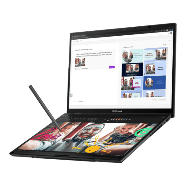 Asus Zenbook Duo UX8406CA-PS99T Dual 14” OLED 3K 120Hz Touch Display Inkwell Gray