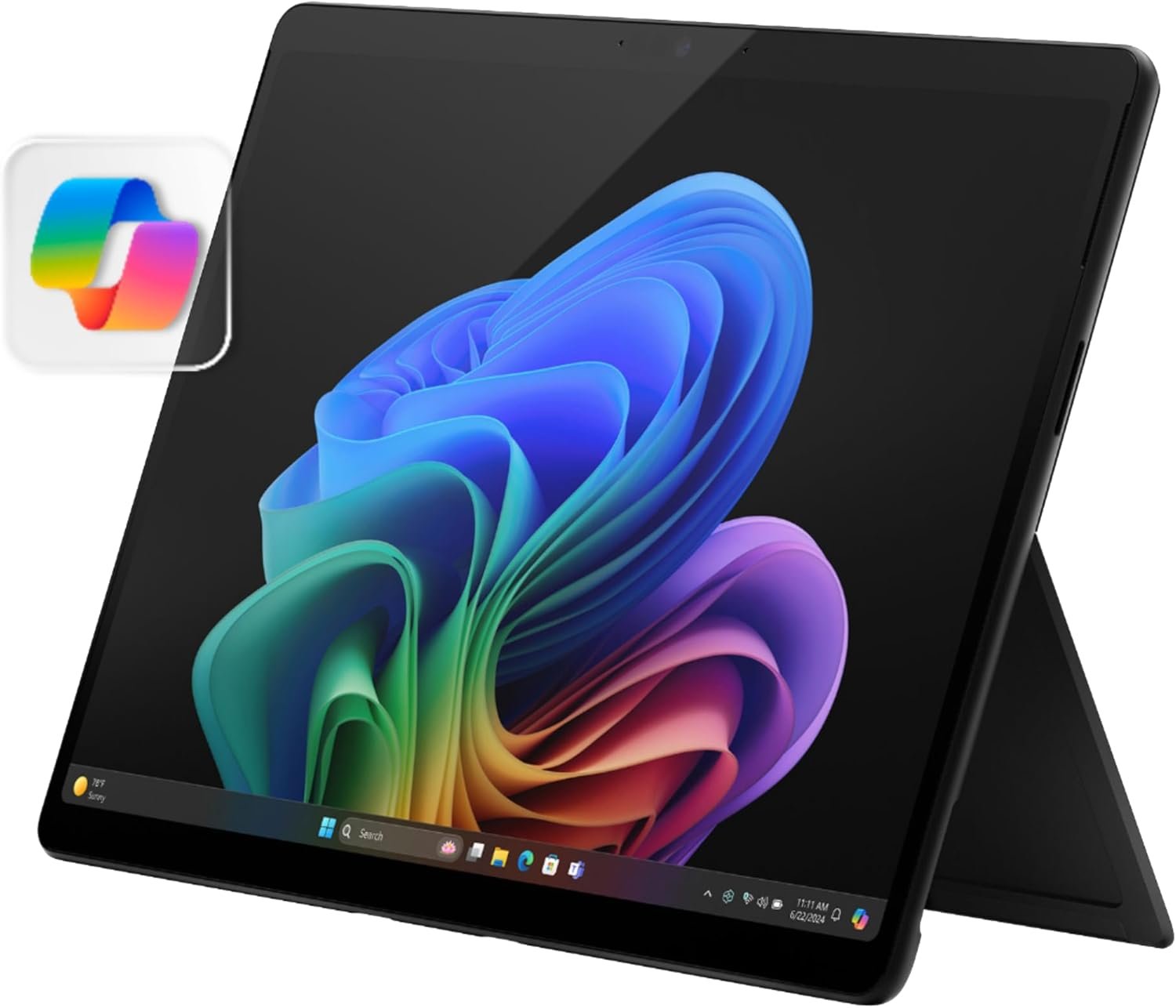 Microsoft Surface Pro 11 Snapdragon X Elite (12cores) with OLED Display Copilot+PC 16gig LPDDR5 Ram 512GB NVMe PCIe GEN4x4 SSD 13inches QHD OLED Display Face Unlock Detachable Convertible Touchscreen Thunderbolt4 TypeC port