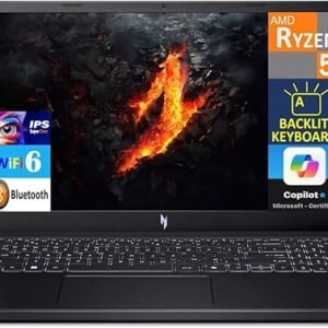 ACER NITRO V 15 AMD Ryzen 5 7535HS 15.6 FHD 8GB 512GB IPS 144Hz SlimBezel NVIDIA GeForce RTXT 4050 with 6 GB GDDR6 Dedicated VRAM DDR5 PCle Win 11 Home laptop