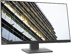 LENOVO THINKVISION E24-28 FHD WLED LCD IPS 24 DISPLAY WITH ERGONOMIC DESIGN HEIGHT TILT AND PIVOT ADJUSTABLE WITH HDMI DISPLAY PORT AND VGA