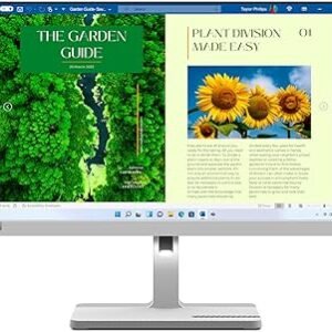 LENOVO L24M-40 USB-C IPS W-LED 24’’ DISPLAY WITH SPEAKERS 100Hz REFRESH RATE. TILT ANGLE AND HEIGHT ADJUSTABLE AND SUPPORTS LENOVO MONITOR WEBCAM GRAY COLOR