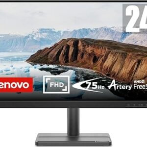 LENOVO L24e-30 FHD W-LED 24 DISPLAY WITH 4MS RESPONSE TIME HDMI AND VGA AND VESA MOUNT AND TILT ADJUSTABLE MONITOR