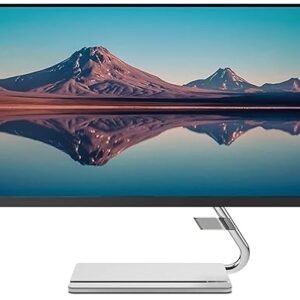 LENOVO Q24i-20 FHD IPS 24 DISPLAY HEIGHT AND TILT ADJUSTABLE WITH SPEAKERS, VESA MOUNT AND EYE EASE TECHNOLOGY GRAY COLOR ULTRA SLIM
