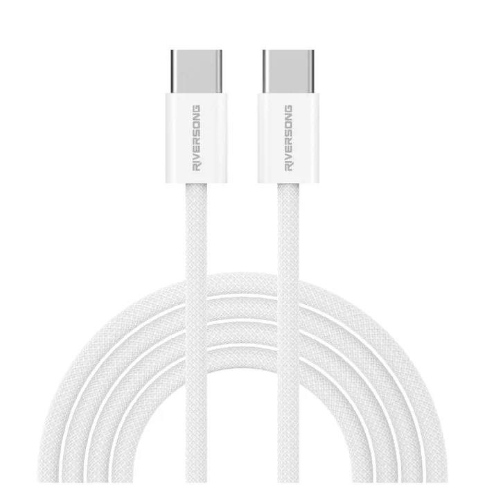 RIVERSONG CT53 Lotus 10 Type-C to Type-C Charging Cable (1 Meter) - White