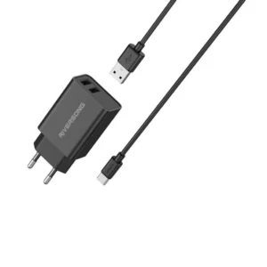 Riversong AD29-UK-CT85 Dual-Port Wall Charger SafeKub D2 Black