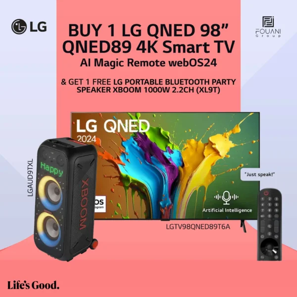 LG TV QNED 98 Inch QNED89 4K Smart TV AI Magic Remote webOS24