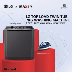 LG Top Load Twin Tub 7KG (P861RONT) Washing Machine