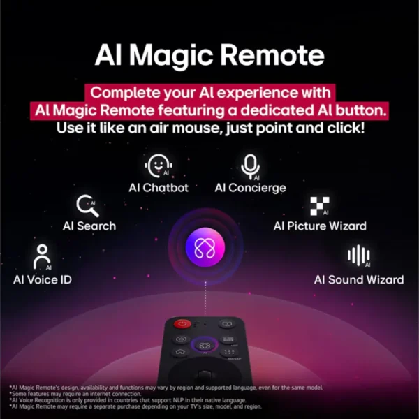 LG TV OLED 83 Inch G5 4K Smart TV AI Magic Remote webOS25