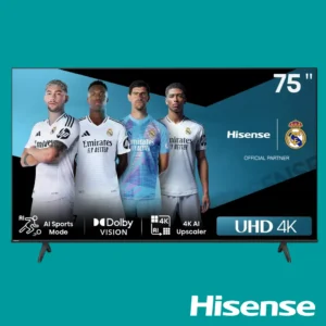 Hisense TV UHD 75 Inch A6N 4K Smart VIDAA HISTV75A6N