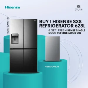 Hisense SxS Refrigerator 628L (82WS-RC)