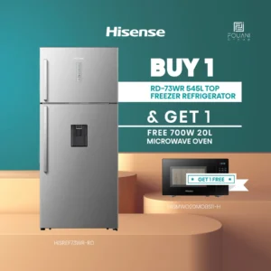 545 Liters Low Noise Dark Silver Color Environmental Friendly Technology Double door refrigerator Multi Air Flow System LED Lamp R600 Gas Tempered Glass Shelves One Year Warranty Super cooling function Super Freezing Function