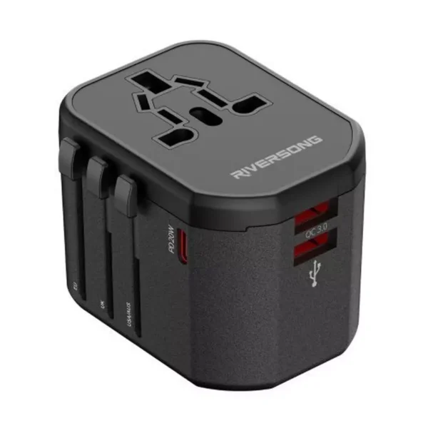 Riversong 4-in-1 20W Universal Travel Adapter (Charger) - AD108 (AD108)