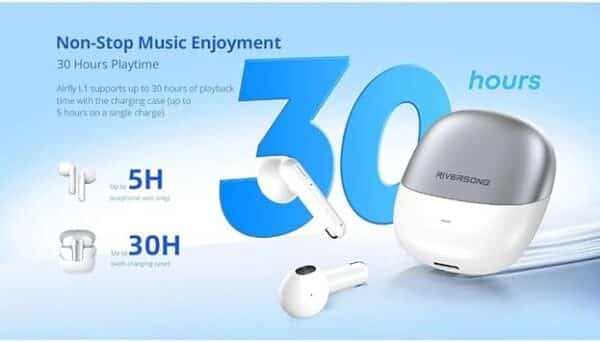 Riversong EA183 Airfly L1 True Wireless Earbuds Black (EA183)