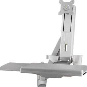 Amer Adjustable Monitor Mount AMR1AWSL Combo Workstation