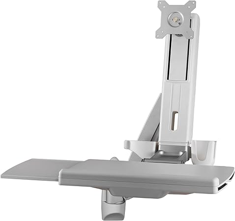 Amer Adjustable Monitor Mount AMR1AWSL Combo Workstation