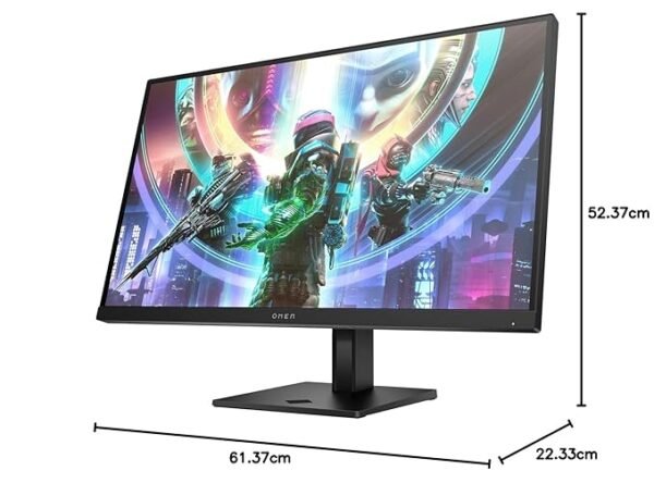 HP OMEN 27-INCH FHD 240HZ GAMING MONITOR - OMEN 27 PART NUMBER: 780F9AA#ABA KEY FEATURES 68.6 CM (27) FHD (1920 X 1080) ON-SCREEN CONTROLS PIVOT ROTATION ANTI-GLARE HEIGHT ADJUSTABLE AMD FREE SYNC PREMIUM GAMING CONSOLE COMPATIBLE INTEGRATED SPEAKERS HP EYE EASE (EYESAFE CERTIFIED) HDR NVIDIA G-SYNC COMPATIBLE VESA CERTIFIED ADAPTIVE SYNC RESPONSE TIME 1MS GIGG (WITH OVERDRIVE) HDMI AUDIO USB HUB DISPLAYPORT
