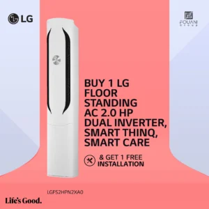 LG Floor Standing AC 2.0 HP Dual Inverter Smart ThinQ Smart Care